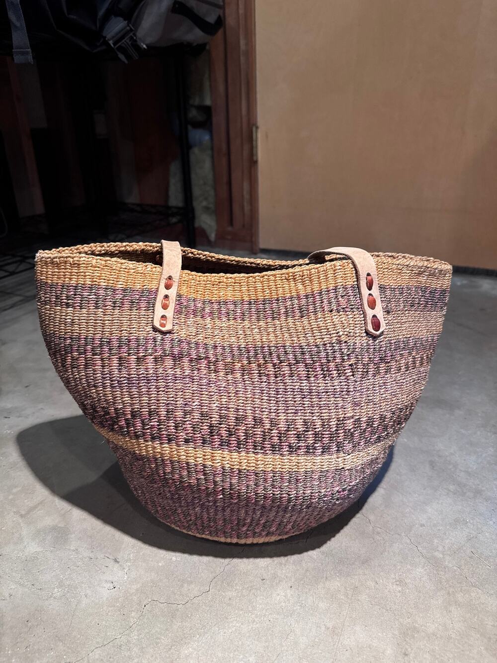 Vintage 1990’s sisal market tote